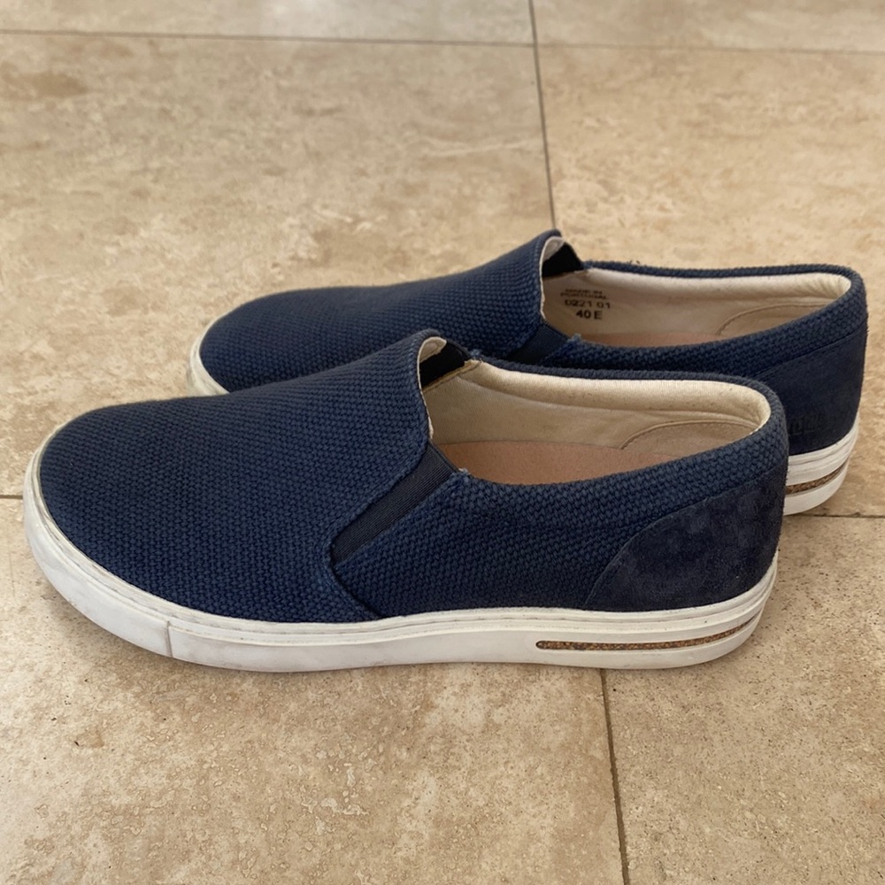 Birkenstock Navy Blue Flats